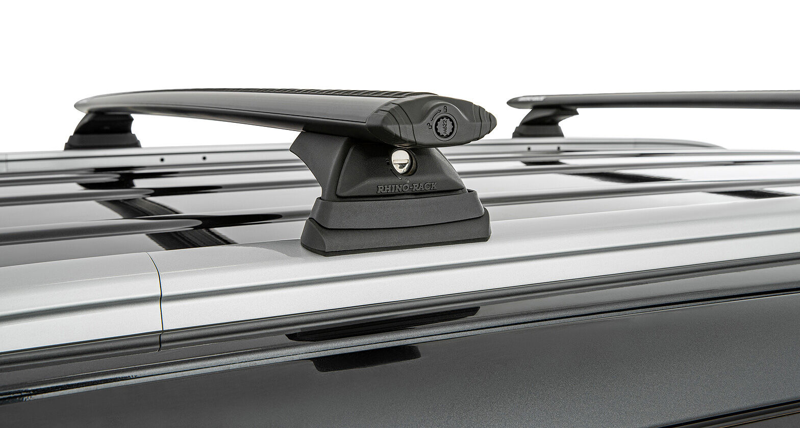 Rhino Vortex RCL Black 2 Bar Roof Rack for KIA Carnival Gen3, YP 4dr