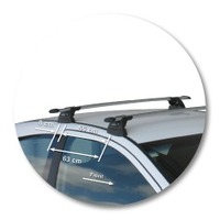 Prorack Silver 2 Bar Aero Through Bar kit to suit Mercedes-Benz A-Class C169 3dr Hatch (2004 - 2012)