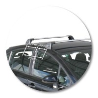 Prorack Silver 2 Bar Aero Flush Bar kit to suit Citroen C4 5dr Hatch (2004 - 2010)