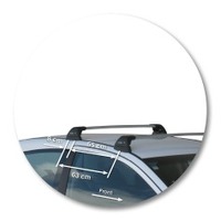 Prorack Black 2 Bar Aero Flush Bar kit to suit Mercedes-Benz A-Class C169 3dr Hatch (2004 - 2012)