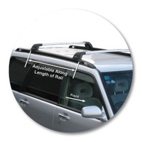 Prorack Silver 2 Bar Aero Flush Bar kit to suit Subaru Forester 5dr Wagon (7/1997 - 4/2002)