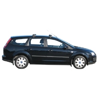 Prorack Silver 2 Bar Aero Through Bar kit to suit Ford Focus 5dr Wagon (2004 - 4/2008)