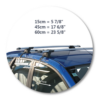 Prorack Silver 2 Bar Aero Through Bar kit to suit Honda Jazz 5dr Hatch (10/2002 - 1/2009)