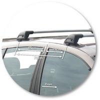 Prorack Silver 2 Bar Aero Flush Bar kit to suit Nissan Pulsar Euro 5dr Hatch (6/2001 - 3/2006)