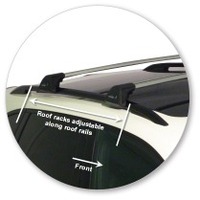 Prorack Silver 2 Bar Aero Flush Bar kit to suit Porsche Cayenne 5dr SUV (2010 - 2018)