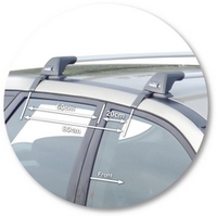 Prorack Silver 2 Bar Aero Flush Bar kit to suit Nissan Murano ST 5dr SUV (8/2005 - 2009)