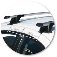 Prorack Black 2 Bar Aero Through Bar kit to suit Ford Falcon AU 4dr Sedan (9/1998 - 10/2002)