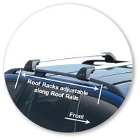 Prorack Silver 2 Bar Aero Flush Bar kit to suit BMW 5 Series E39 Touring 5dr Wagon (1997 - 2003)