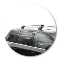 Prorack Silver 2 Bar Aero Flush Bar kit to suit Volkswagen Touareg 5dr SUV (2003 - 2010)