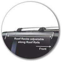 Prorack Silver 2 Bar Aero Flush Bar kit to suit Chrysler Grand Voyager 5dr MPV (2008 - Current)