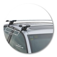 Prorack Black 2 Bar Aero Through Bar kit to suit Audi A4/S4/RS4 4dr Sedan (2001 - 2008)