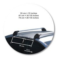 Prorack Silver 2 Bar Aero Flush Bar kit to suit Audi A4/S4/RS4 4dr Sedan (2008 - 2/2016)