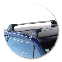 Prorack Silver 2 Bar Aero Flush Bar kit to suit Holden Calibra 2dr Coupe (1989 - 1997)