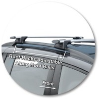 Prorack Black 2 Bar Aero Through Bar kit to suit Mazda Premacy 5dr MPV (2005 - 2010)