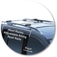 Prorack Silver 2 Bar Aero Flush Bar kit to suit Mercedes-Benz GL X164 5dr SUV (7/2006 - 2015)