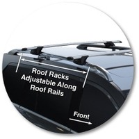 Prorack Silver 2 Bar Aero Through Bar kit to suit Mercedes-Benz GL X164 5dr SUV (7/2006 - 2015)