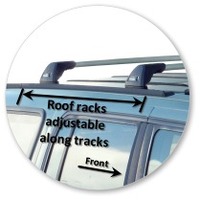 Prorack Silver 2 Bar Aero Flush Bar kit to suit Ford Explorer 5dr SUV (1995 - 2001)