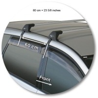 Prorack Silver 2 Bar Aero Flush Bar kit to suit Toyota Ipsum 5dr MPV (2001 - 2006)