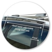 Prorack Silver 2 Bar Aero Rail Bar kit to suit Kia Sorento Panoramic 5dr SUV (2009 - 2014)