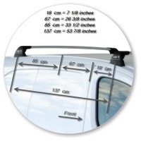 Prorack Silver 2 Bar Aero Flush Bar kit to suit Citroen Berlingo LWB 5dr Van (2008 - 2015)