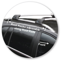 Prorack Silver 2 Bar Aero Flush Bar kit to suit Holden Cruze 5dr Wagon (2013 - 2016)