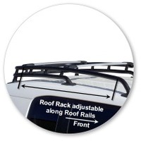 Prorack Silver 2 Bar Aero Flush Bar kit to suit Toyota FJ Cruiser 5dr SUV (2011 - 2017)