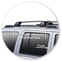 Prorack Silver 2 Bar Aero Flush Bar kit to suit Jeep Patriot 5dr SUV (8/2007 - Current)