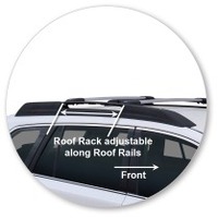 Prorack Silver 2 Bar Aero Rail Bar kit to suit Subaru Outback 5dr Wagon (2010 - 2015)