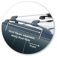 Prorack Silver 2 Bar Aero Flush Bar kit to suit Mini Clubman 5dr Wagon (2008 - 2014)