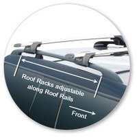 Prorack Silver 2 Bar Aero Through Bar kit to suit Mini Clubman 5dr Wagon (2008 - 2014)