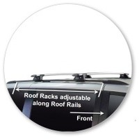 Prorack Black 2 Bar Aero Through Bar kit to suit Chrysler Grand Voyager 5dr MPV (2008 - Current)