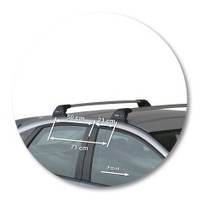 Prorack Silver 2 Bar Aero Flush Bar kit to suit Ford Focus 5dr Hatch (7/2008 - 6/2011)