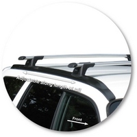 Prorack Silver 2 Bar Aero Through Bar kit to suit Subaru Forester 5dr Wagon (5/2002 - 2/2008)