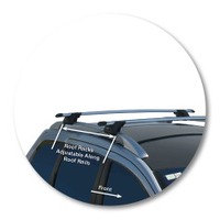 Prorack Silver 2 Bar Aero Through Bar kit to suit Peugeot 307 5dr Wagon (2003 - 8/2008)