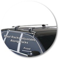 Prorack Silver 2 Bar Aero Through Bar kit to suit Porsche Cayenne 5dr SUV (2002 - 2010)