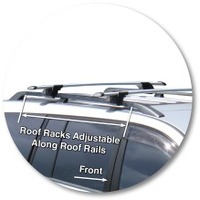 Prorack Silver 2 Bar Aero Through Bar kit to suit Mitsubishi Challenger 5dr SUV (10/2009 - Current)