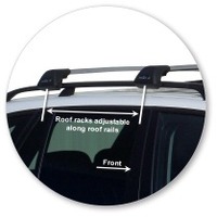 Prorack Silver 2 Bar Aero Flush Bar kit to suit BMW X5 E70 5dr SUV (2007 - 7/2013)