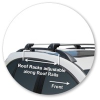 Prorack Black 2 Bar Aero Flush Bar kit to suit Holden Captiva 7 5dr SUV (10/2006 - 2018)