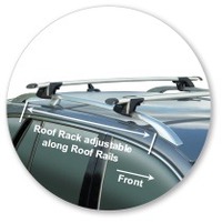 Prorack Silver 2 Bar Aero Through Bar kit to suit Skoda Superb 5dr Wagon (2009 - 2015)