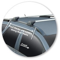 Prorack Black 2 Bar Aero Flush Bar kit to suit Citroen C5 5dr Wagon (5/2008 - 2019)