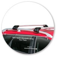 Prorack Silver 2 Bar Aero Flush Bar kit to suit Alfa Romeo 159 5dr Wagon (6/2006 - Current)