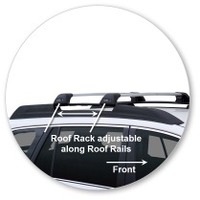 Prorack Silver 2 Bar Aero Flush Bar kit to suit Subaru Outback 5dr Wagon (2010 - 2015)