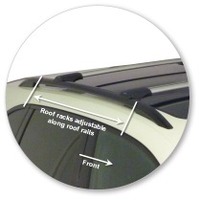 Prorack Silver 2 Bar Aero Rail Bar kit to suit Porsche Cayenne 5dr SUV (2010 - 2018)