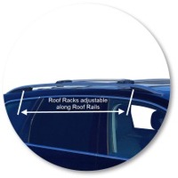 Prorack Silver 2 Bar Aero Rail Bar kit to suit Volkswagen Touareg 5dr SUV (2010 - 2014)