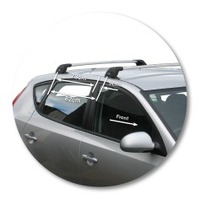 Prorack Silver 2 Bar Aero Flush Bar kit to suit Hyundai i30 5dr Hatch (10/2007 - 2011)
