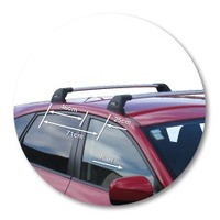 Prorack Silver 2 Bar Aero Flush Bar kit to suit Subaru Impreza 5dr Hatch (9/2007 - 2012)