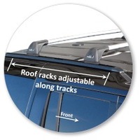 Prorack Silver 2 Bar Aero Flush Bar kit to suit Land Rover Discovery 4 5dr SUV (2009 - 3/2017)