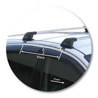 Prorack Silver 2 Bar Aero Flush Bar kit to suit Ford Focus 5dr Hatch (9/2002 - 5/2005)