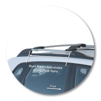 Prorack Silver 2 Bar Aero Rail Bar kit to suit Hyundai Tucson 5dr SUV (8/2004 - 2009)