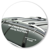 Prorack Silver 2 Bar Aero Rail Bar kit to suit Audi A4/S4/RS4 Avant 5dr Wagon (2001 - 2005)